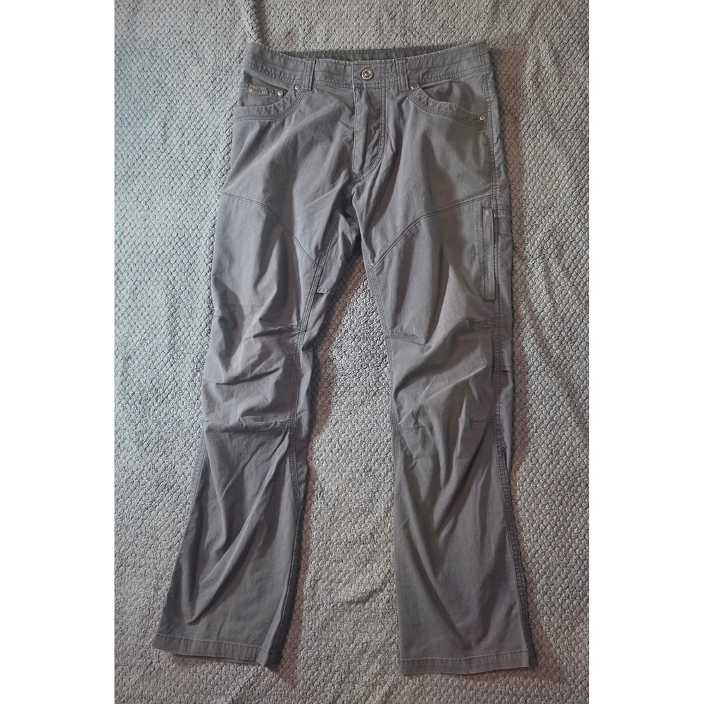 Kuhl Rydr Mens 30x30 Charcoal Gray Articulated Hiking Outdoor Cargo Pants